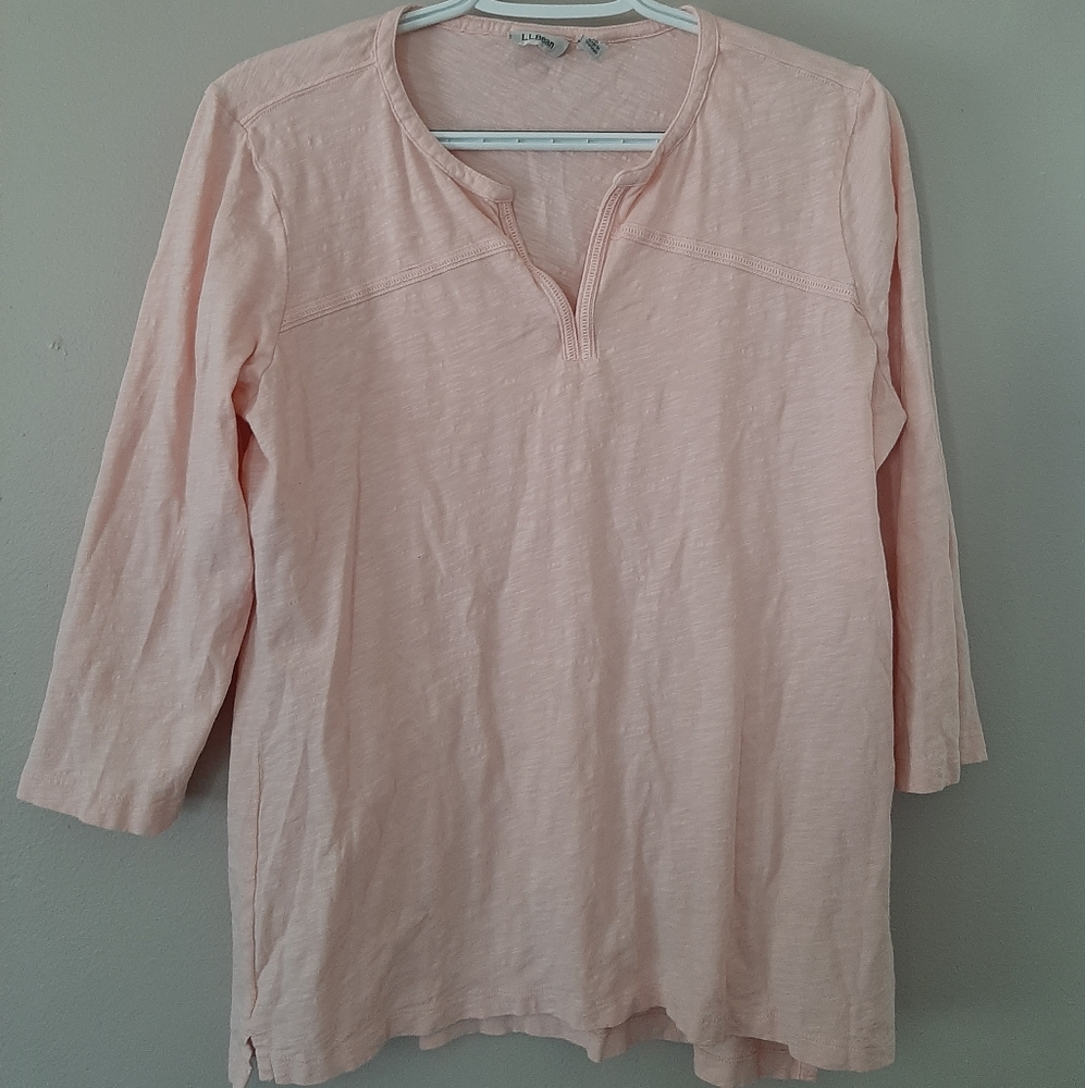 L.L Bean Pink Shirt, size M
